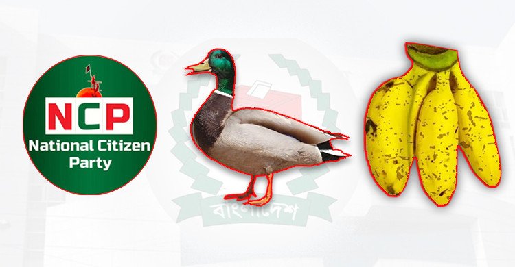 এনসিপিকে হাঁস -কলাসহ ৫০ প্রতীকের অপশন